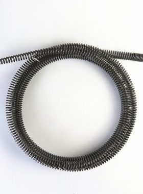 16毫米2.5米引导簧中簧软簧尖头大头簧疏通机用软簧电钻疏通2.5米