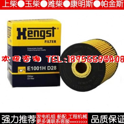 E1001H 汉格斯特HENGST机油滤清器滤芯柴油格