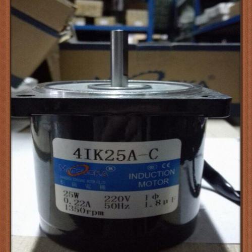 松岗电机 25W定速光轴电机 4IK25A-C 轴径8mm 1350转 外径80*80