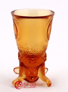 琉璃摆件高档创意猴子酒杯纳福同事朋友闺蜜生日礼品礼物个性定制