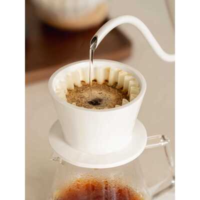 泰摩 冰瞳B75陶瓷滤杯手冲咖啡 金龙杯蛋糕平底滤杯家用咖啡器具