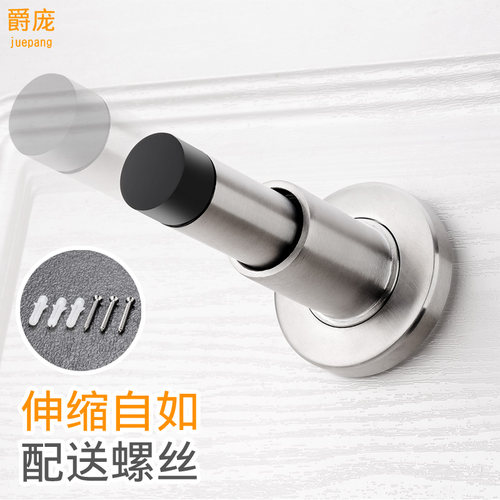 304不锈钢可调节日式门顶门档橡胶门挡玻璃门阻堵门器防撞门碰