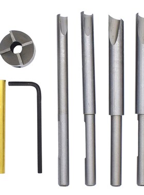 制笔绞刀组 3/4四齿刀头+扳手+刀杆 组合制笔刀头 制笔工具通用