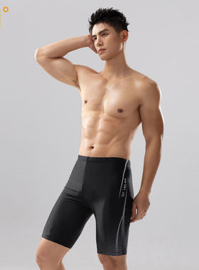 361泳裤男士竞速专业平角五分泳裤男士成人印花抗氯速干沙滩泳装