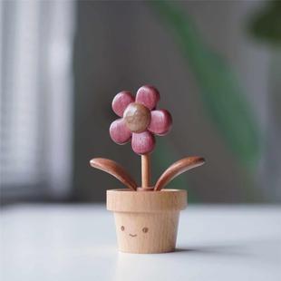 Joe有钱花实木可爱桌面摆件车载摆件送朋友闺蜜创意礼物