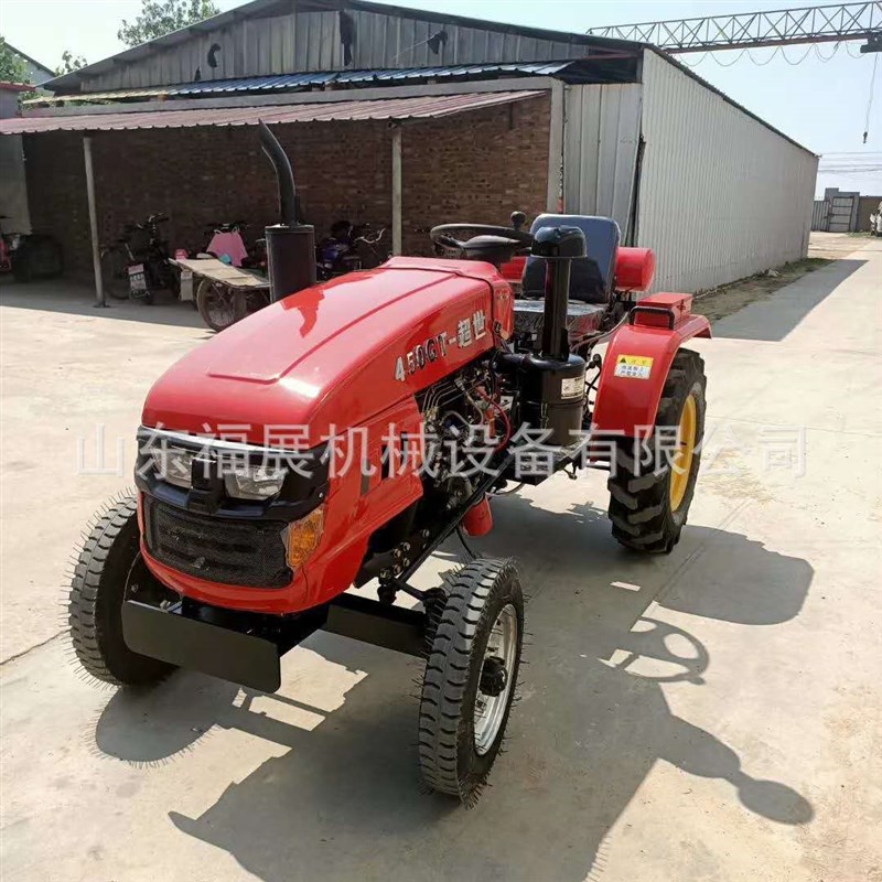 大棚果园小四轮窄轮距四轮果园管理机 农用小X型两驱拖拉机