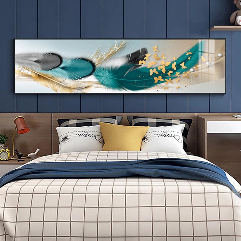 石来运转卧室床头装饰画轻奢x主卧背景墙客厅挂画现代简约房间壁