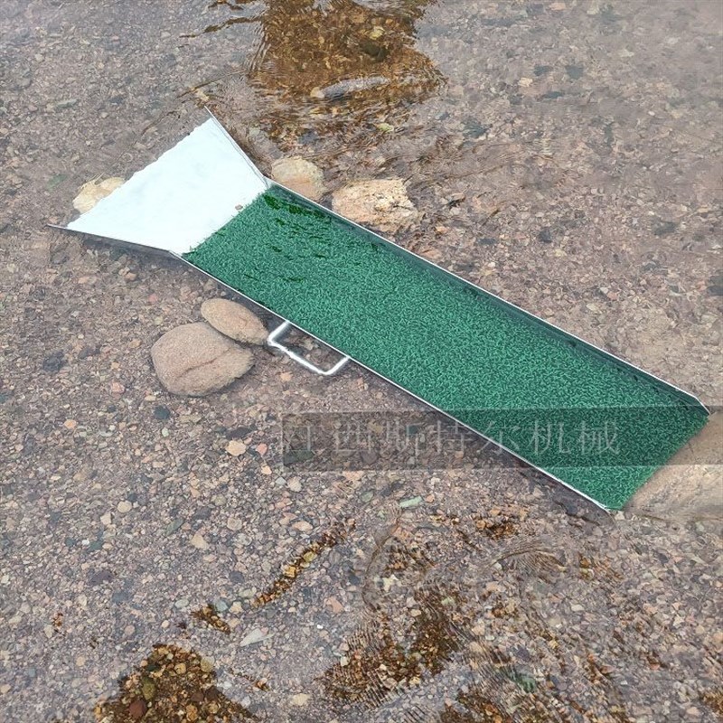 无动力淘金溜槽小型便携式选金机沙场I吸金溜槽单人户外淘金设备