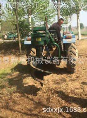 电坑线钻洞机拖拉机带植杆挖QUK机大直径双钻头挖坑种植树机