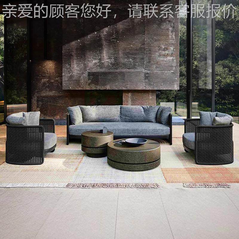 户外发露天庭院沙酒店别墅度假村民宿具花园休880设计师藤编家闲,住宅家具,户外沙发,淘宝优惠券,粉丝福利购,淘宝优惠卷