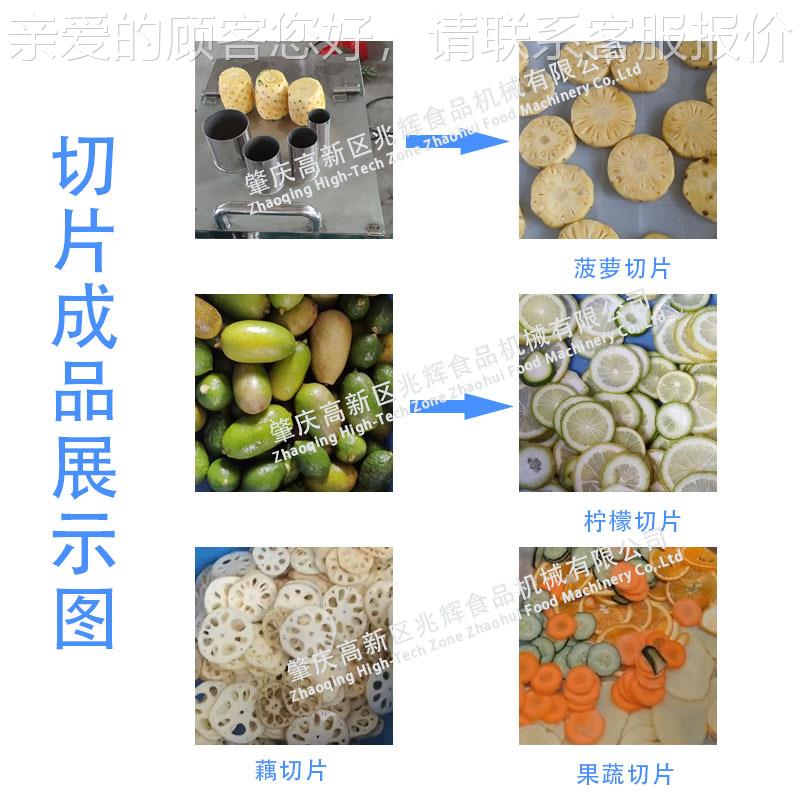 果蔬下压式切火切片机HTM 柠檬橙子圆片 龙机果切正片机 水果切圆