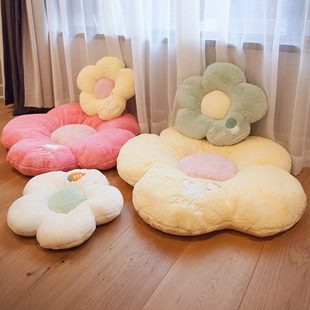 49N小雏菊花朵坐垫椅子垫地板飘窗靠背沙发腰靠公室学生屁股垫