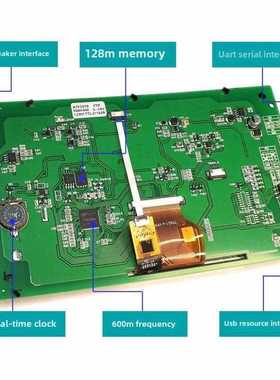 Arduino专用串口智能屏7寸彩屏电阻电容触摸ATFC070支持视频解码