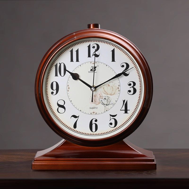 摆钟客厅家用石英台式座钟复古桌面钟表坐钟时间摆放式时钟摆件,家居饰品,台钟/闹钟,淘宝优惠券,粉丝福利购,淘宝优惠卷