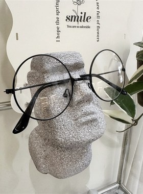 创意搞怪眼镜支架眼镜托抽象小众办公室摆件眼镜店搁架桌面装饰品
