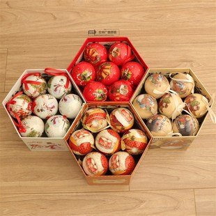 圣诞树挂件球圣诞球酒吧店铺商场橱窗场景布置吊球圣诞节日装饰品