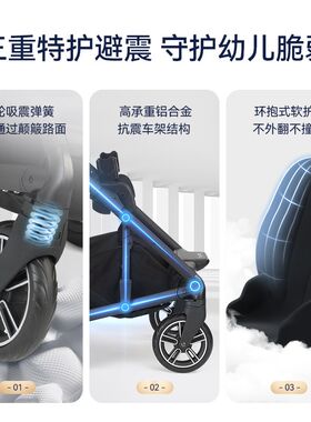 NUNA婴儿推车高景观避震遛娃神器可折叠宝宝手推车MIXXnext全能者
