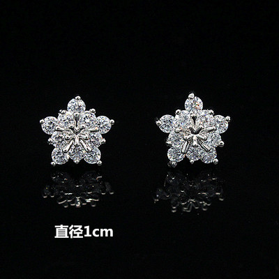 精美铜材微镶锆石迷你小领针男女衣领钉扣防走光胸针背带别针袖扣