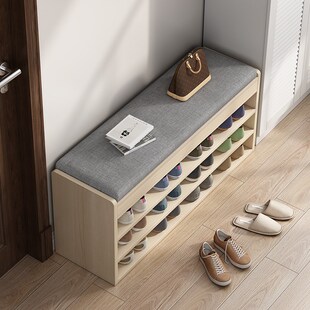 鞋架窄简易室内好看经济型门口可坐鞋柜换鞋凳一体家用墙角置物架