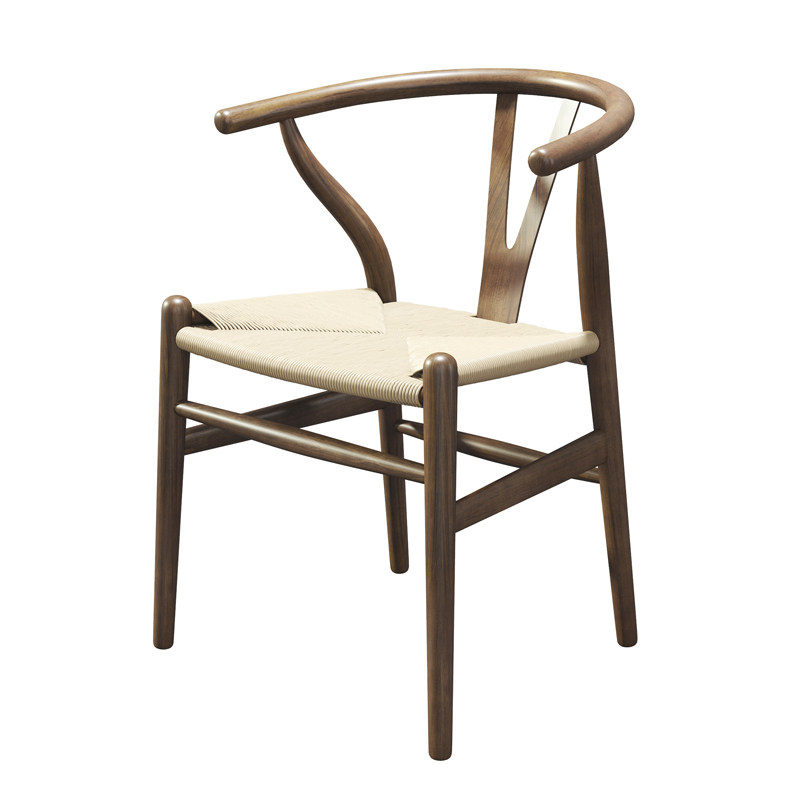 北欧实木餐椅简约靠背家用餐厅美式现代铁艺餐桌办公椅子泡茶桌椅