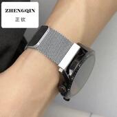 泰创适用华为GT2 2E表带磁吸不锈钢带透气夏季 防水汗透气腕带22mm