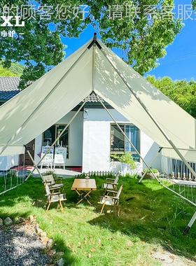 三DFV只小驴W型市集帐篷外户天棚幕客厅遮阳晒露营地野营防全套装