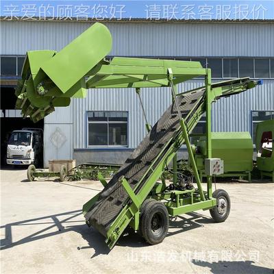 升降四米草高青储坑挖草机养牛场移动电GBV动扒省料机畜牧式场工