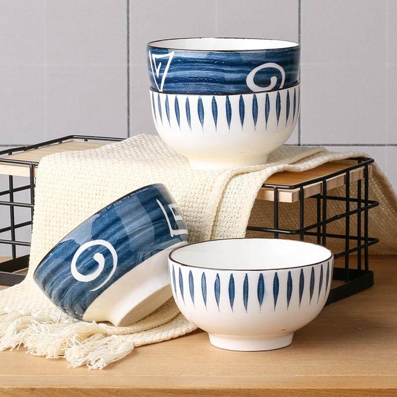 面碗家用日式新款2024防烫加厚陶瓷碗个性创意大碗吃饭碗汤碗餐具