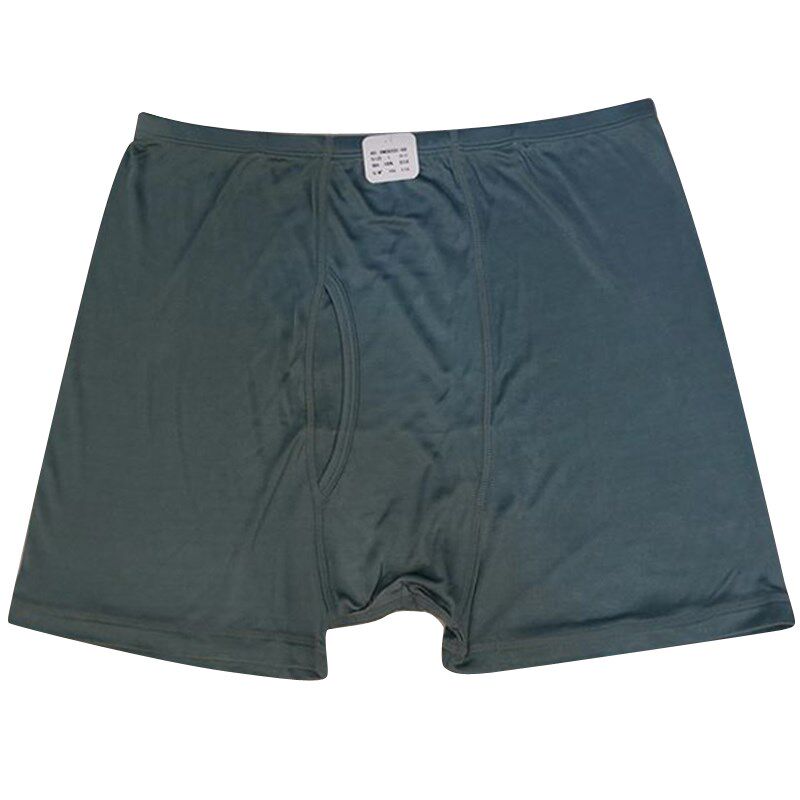 台湾名品全桑蚕丝男双面4u2针真丝针织内裤高腰抗菌黑色大平角裤