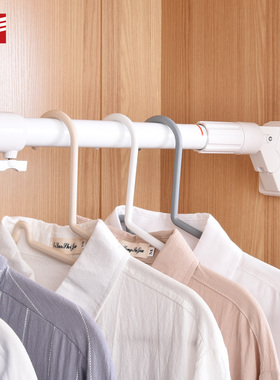 倍哥棒阳台晾衣杆固定免打孔伸缩杆浴室撑杆挂衣架杆单杆式晒衣杆