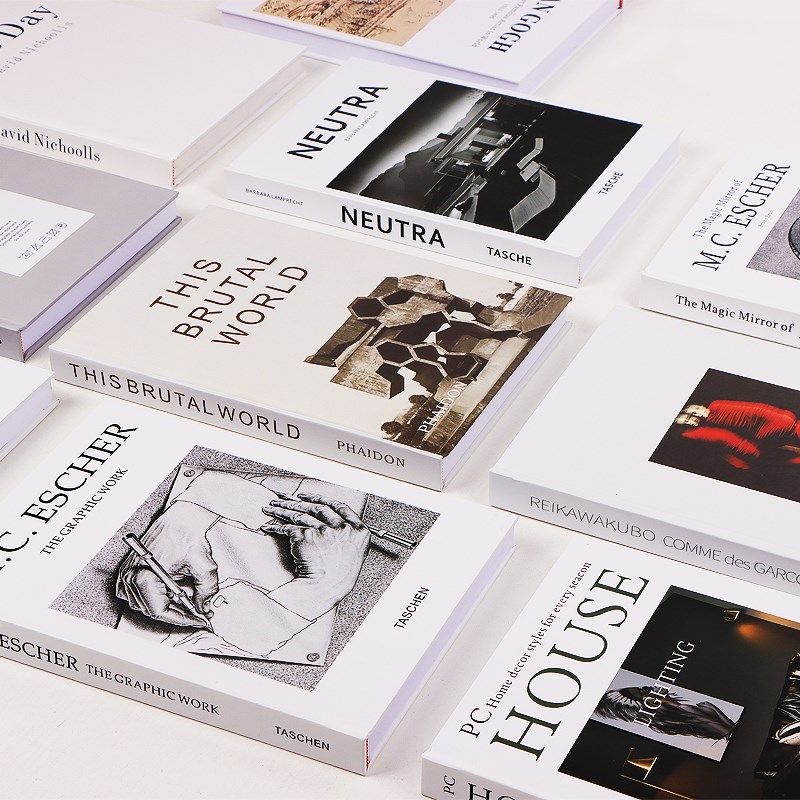 现代简约英文装饰书样板房咖啡厅书架办公室书房仿真可翻页道具书