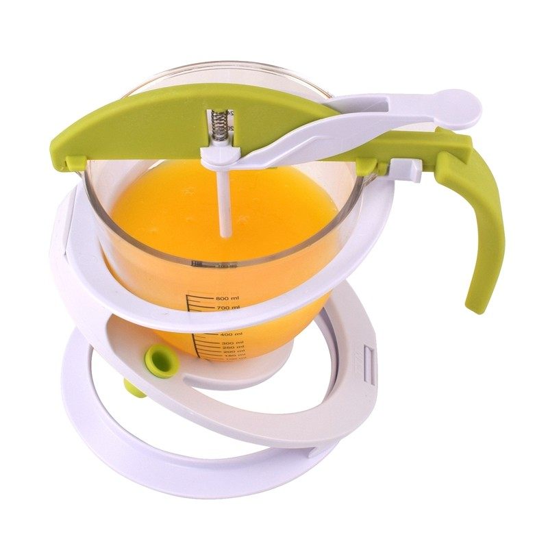 QZ-02 PC塑料 800ML带刻度容器 绿色挤料器 巧克力填充器烘焙模具