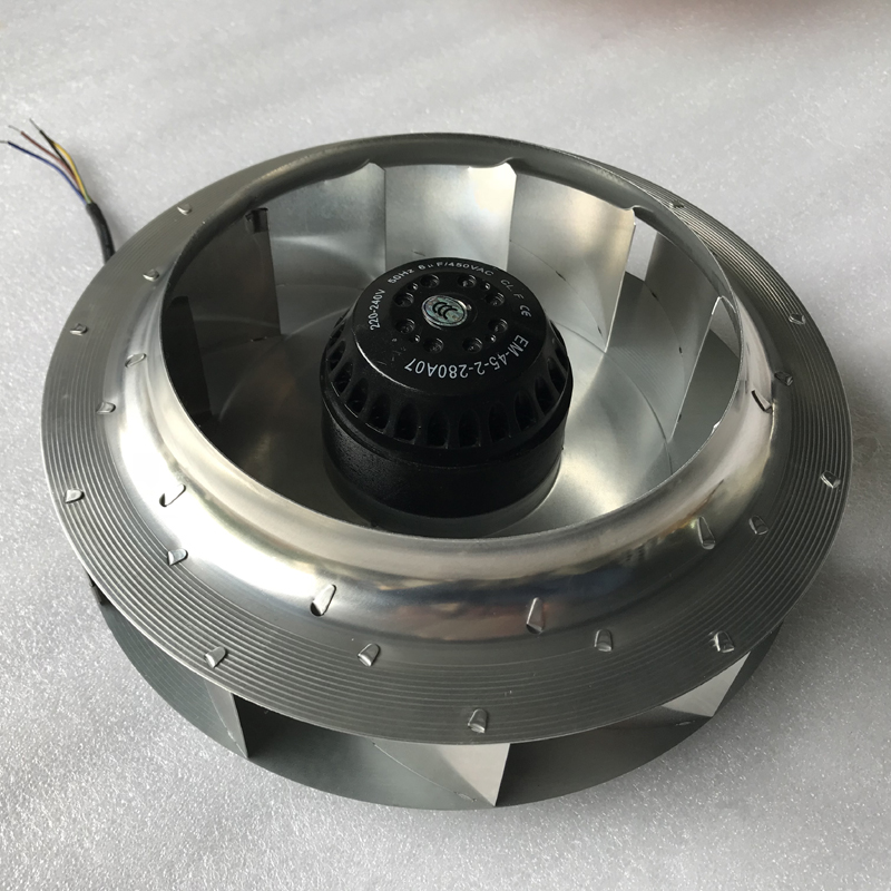 依比姆外转子电机离心风机EM45S2-MB281*50后倾风机涡轮通风机