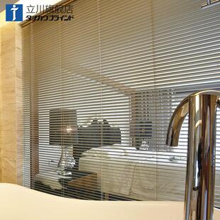 立川日式免打孔办公室厨房化妆室遮光防水腐百叶卷帘定制成品窗帘