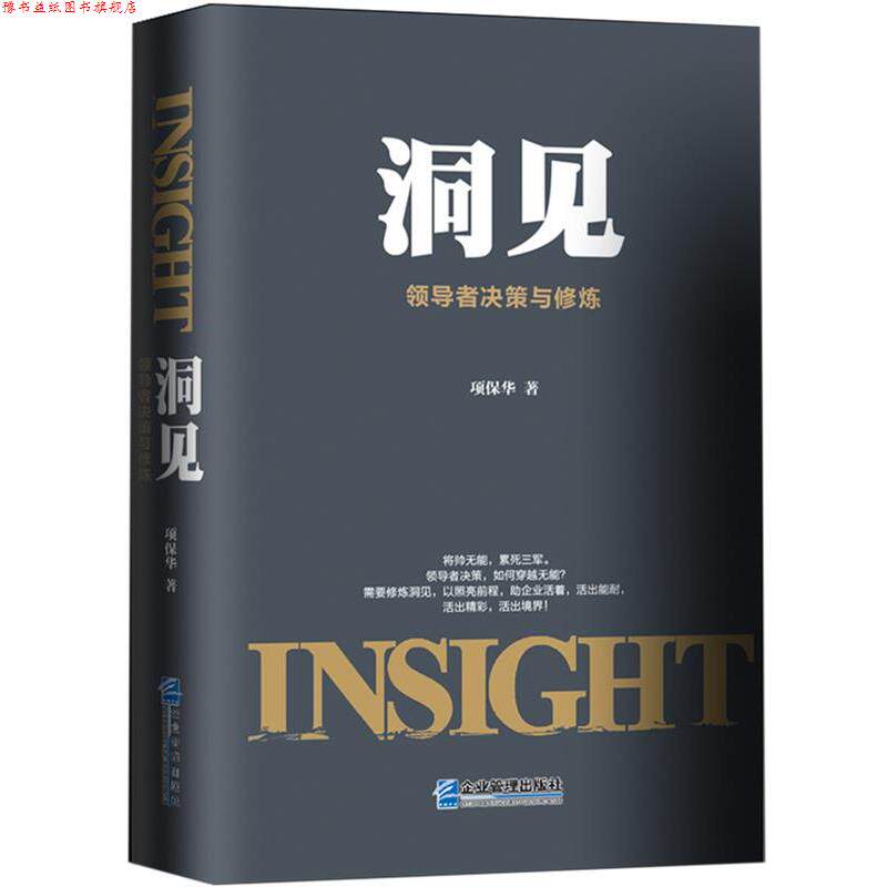 【正版书】 洞见:决策与修炼 项保华 企业管理出版社