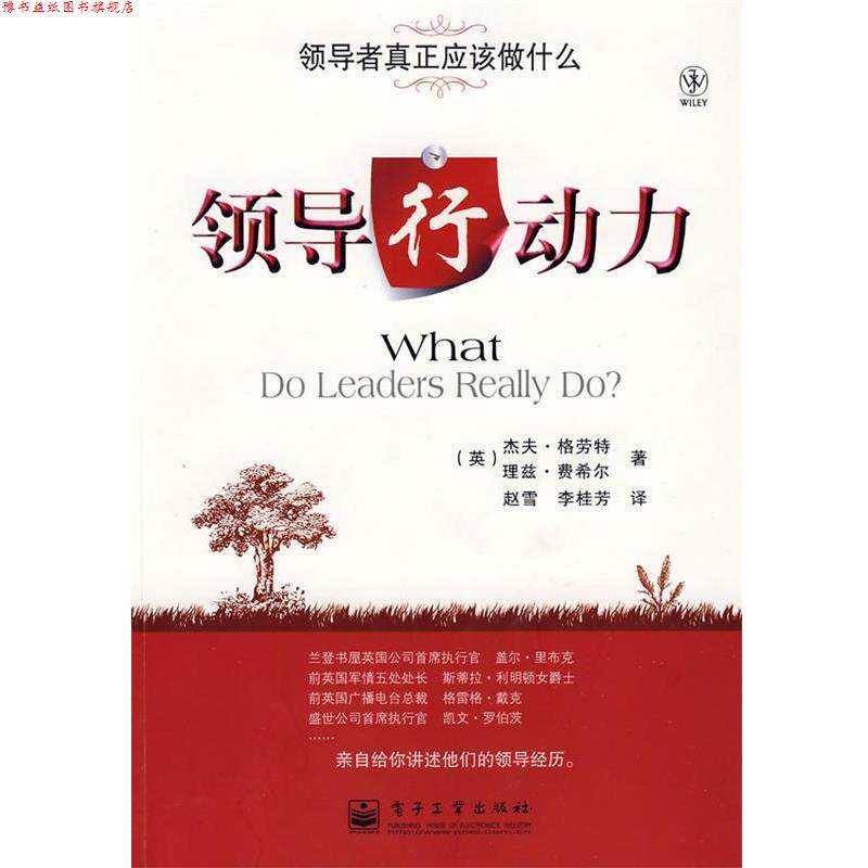 【正版书】 领导行动力—真正应该做什么 （英）格劳特,（英）费希布　著,赵雪,李桂芳　译 电子工业出版社