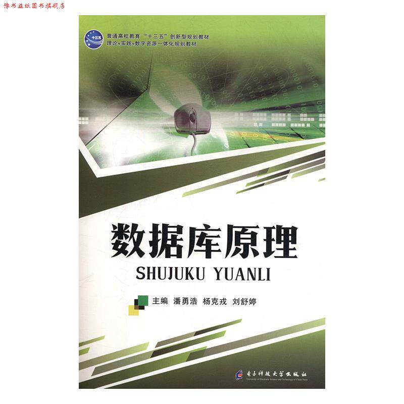 【正版书】 数据库原理 潘勇浩,杨克戎,刘舒婷 电子科技大学出版社