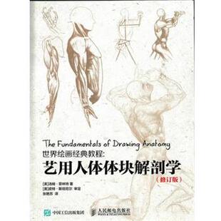 【正版书】 世界绘画经典教程:艺用人体体块解剖学 [美]汤姆·菲林特　著 人民邮电出版社