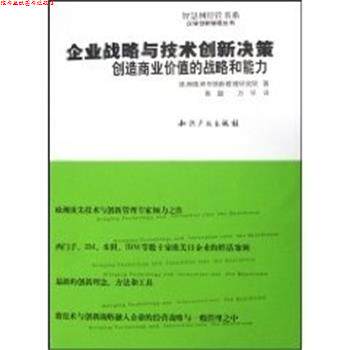 【正版书】 企业战略与技术创新决策 欧洲技术与创新管理研究院 知识产权出版社