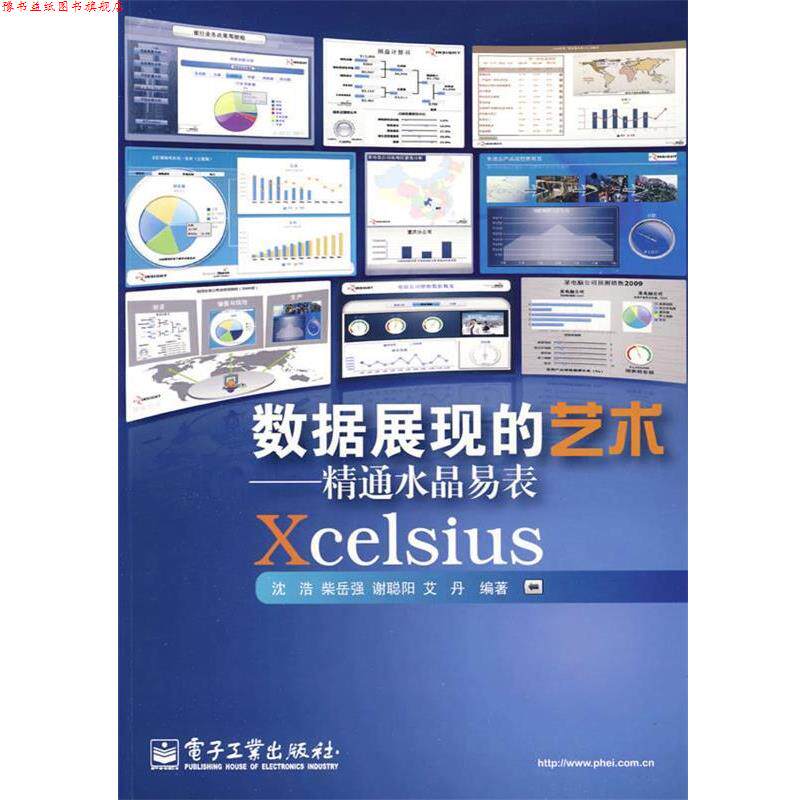 【正版书】 数据展现的艺术—精通水晶易表Xcelsius 沈浩 等编著 电子工业出版社