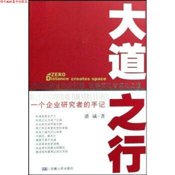 【正版书】 大道之行:一个企业研究者的手记 潘诚 著 安徽人民出版社