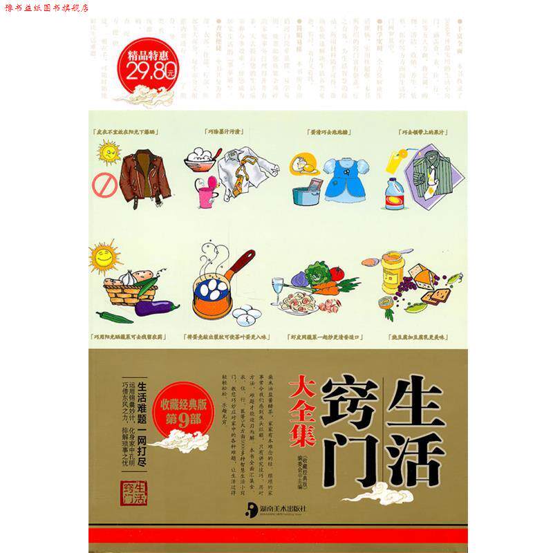 【正版书】 生活窍门大全集 收藏经典版编委会 湖南美术出版社