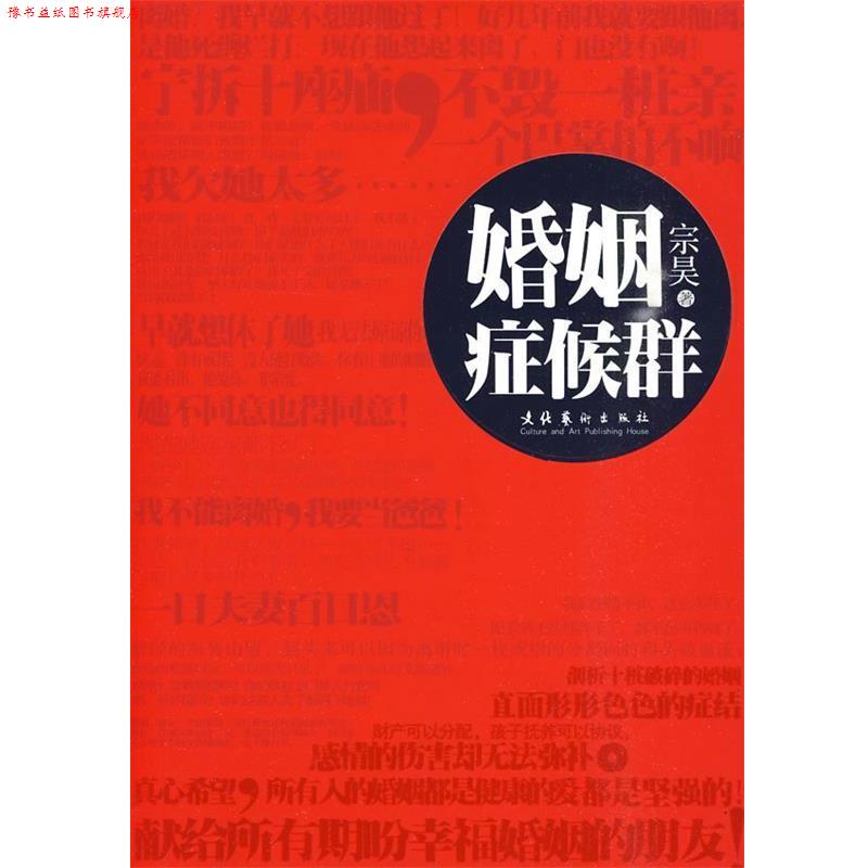 【正版书】 婚姻症候群 宗昊　著 文化艺术出版社