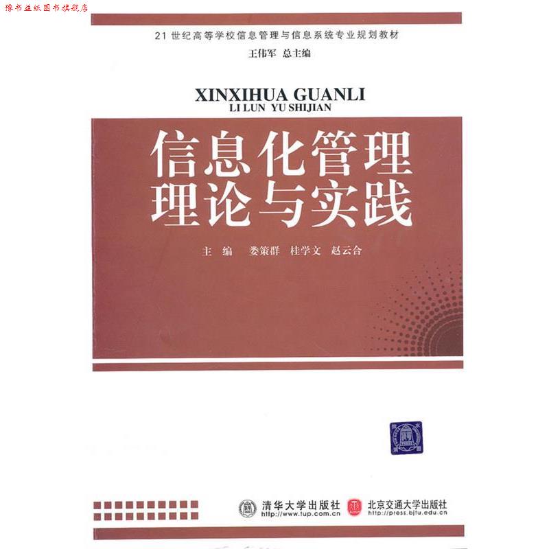 【正版书】 信息化管理理论与实践 娄策群,桂学文,赵云合　主编 清华大学出版社有限公司