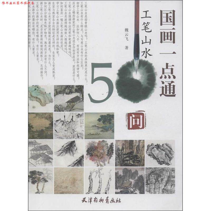 【正版书】 国画一点通 工笔山水50问 魏云飞 著 天津杨柳青出版社