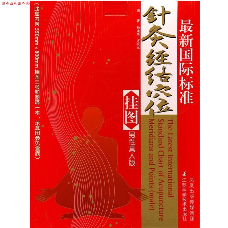 【正版书】 国际标准针灸经络穴位挂图 孙建华,方祝元 主编 江苏科学技术出版社