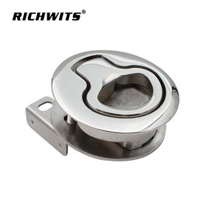 船舶 游艇地板扣 不銹鋼316圓鎖 嵌入式 拉手鎖 地板鎖 RICHWITS