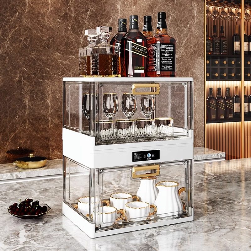 桌面防尘消毒杯架杯子置物架水杯茶杯储物架子咖啡杯玻璃杯收纳盒,收纳整理,茶具收纳盒,淘宝优惠券,粉丝福利购,淘宝优惠卷