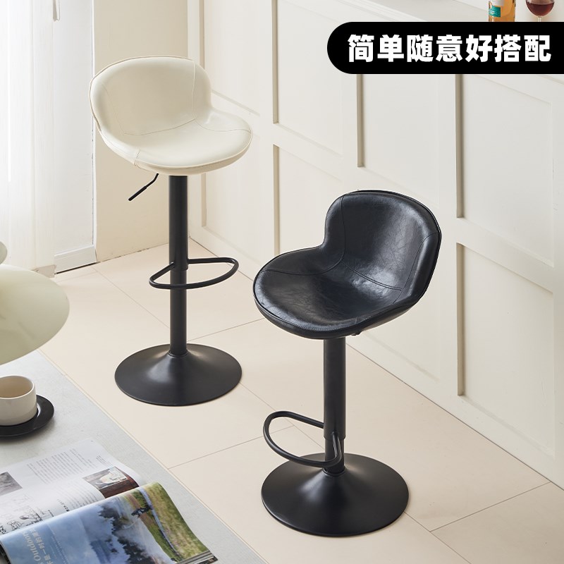 艾森朗特北欧轻奢吧台椅家用升降高脚凳酒吧高椅前台收银旋转吧椅