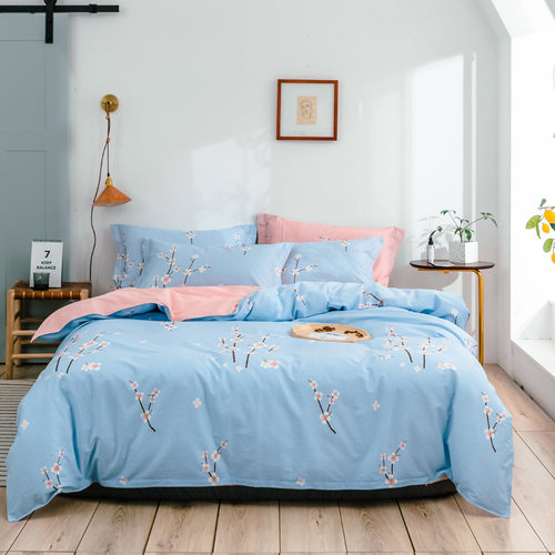 纯棉四件套100全棉床品套件被套2米x2.3米2.2x2.4m被罩220x240cm